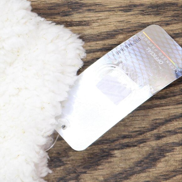 NWT NHL Predators Girls Youth Crew Neck Poly Gold Lurex Sweatshirt L White - Picture 3 of 4